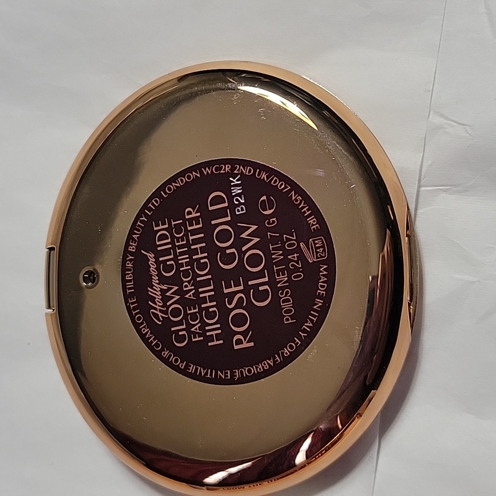 Charlotte Tilbury Glow Glide Face Highlighter Rose Gold Glow NIB - Picture 6 of 9